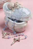 Underglazed Porcelain Box with Rosary-Boy