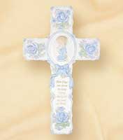 8.5inch Underglazed Porcelain Praying Boy Cross