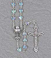 6x6MM Crystal Heart Rosary
