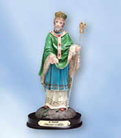 8inch St. Patrick Statue on a Wood Base
