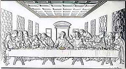 Last Supper Plaque for both wall and tabletop.