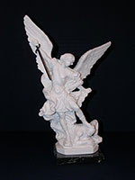 12inch Alabastor St. Michael Statue on a Marble Base